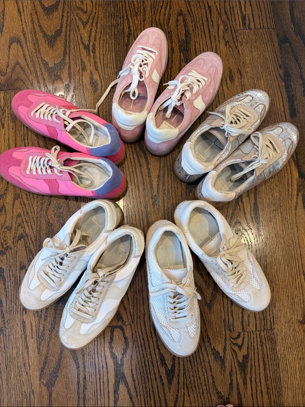 Women’s Pink Suede & Mesh Casual Sneakers - Comfortable Everyday Style